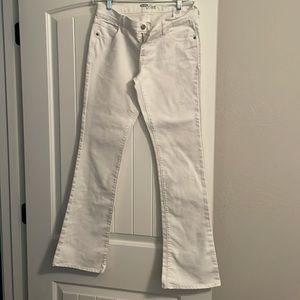 White Old Navy, the diva boot cut jeans